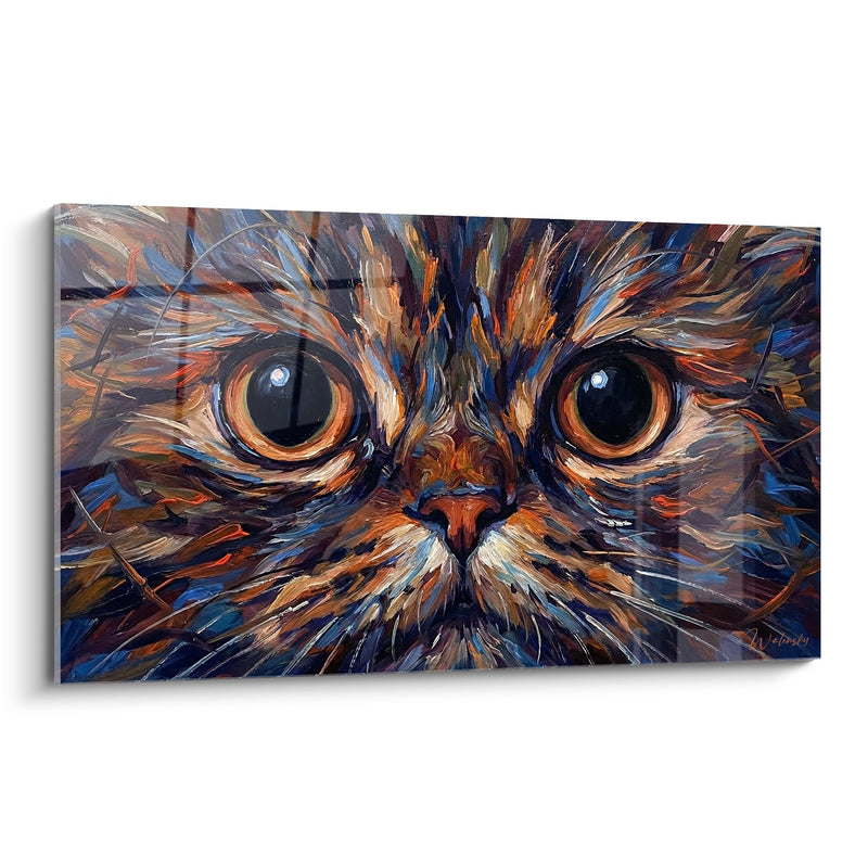 Tableau Chat Persan aux Yeux Ambrés - Regard Hypnotisant - Edition chat Persan