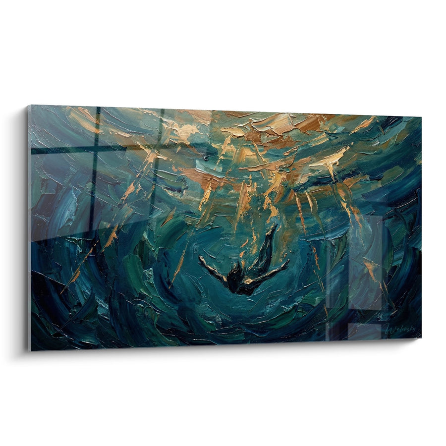 Tableau Tempête sous-marine - Profondeurs Tourmentées - Edition plongée sous-marine
