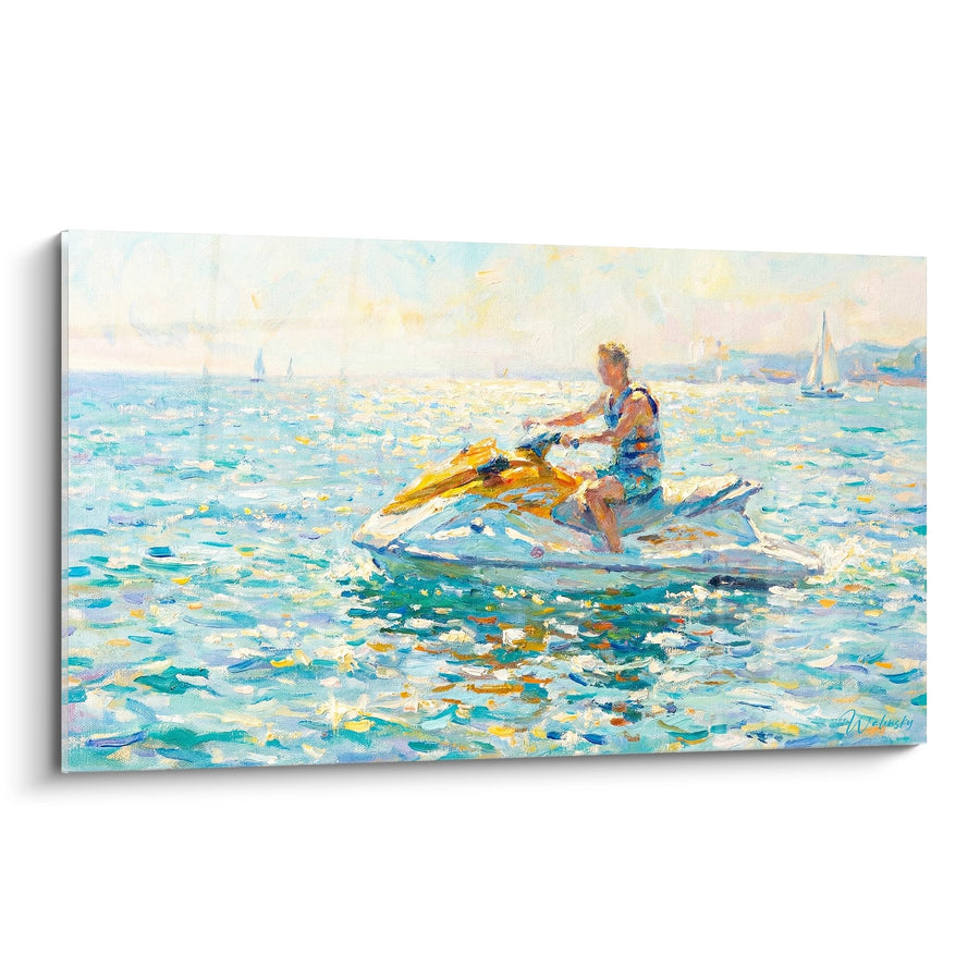 Tableau Jetski Impressionniste - Liberté sur l'Eau - Edition Jetski