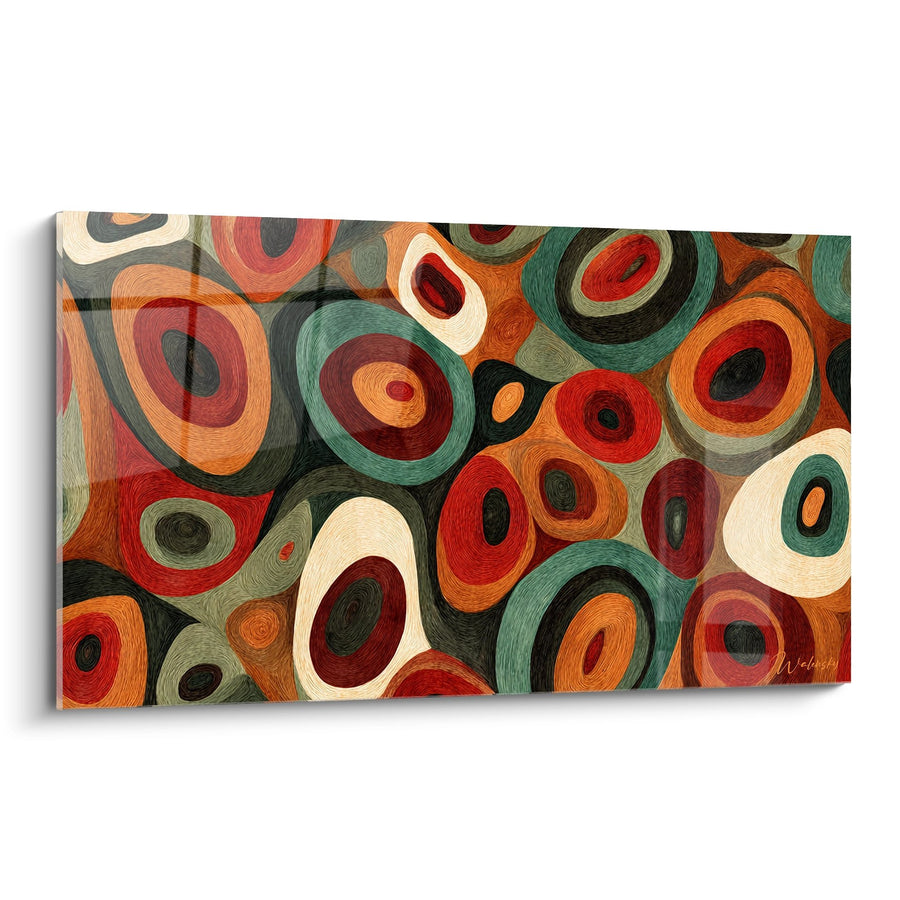 Tableau Cercles Concentriques - Harmonie Colorée - Edition Africain abstrait