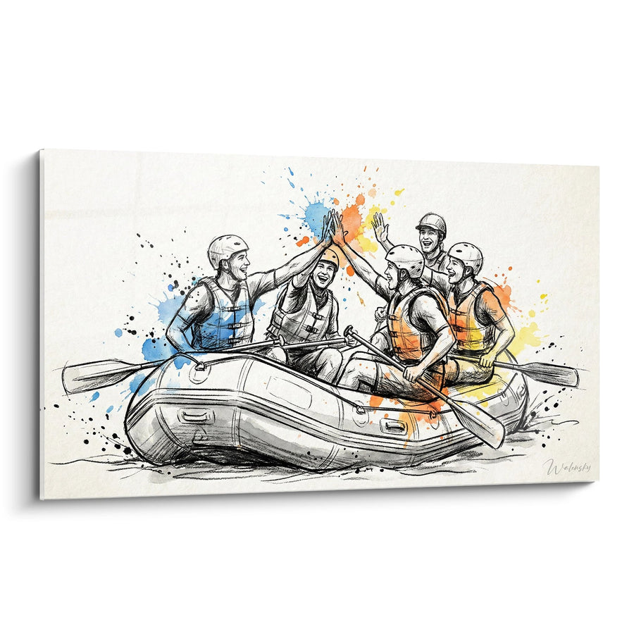 Tableau Équipe Rafting Victoire - Esprit d'Équipe - Edition Rafting