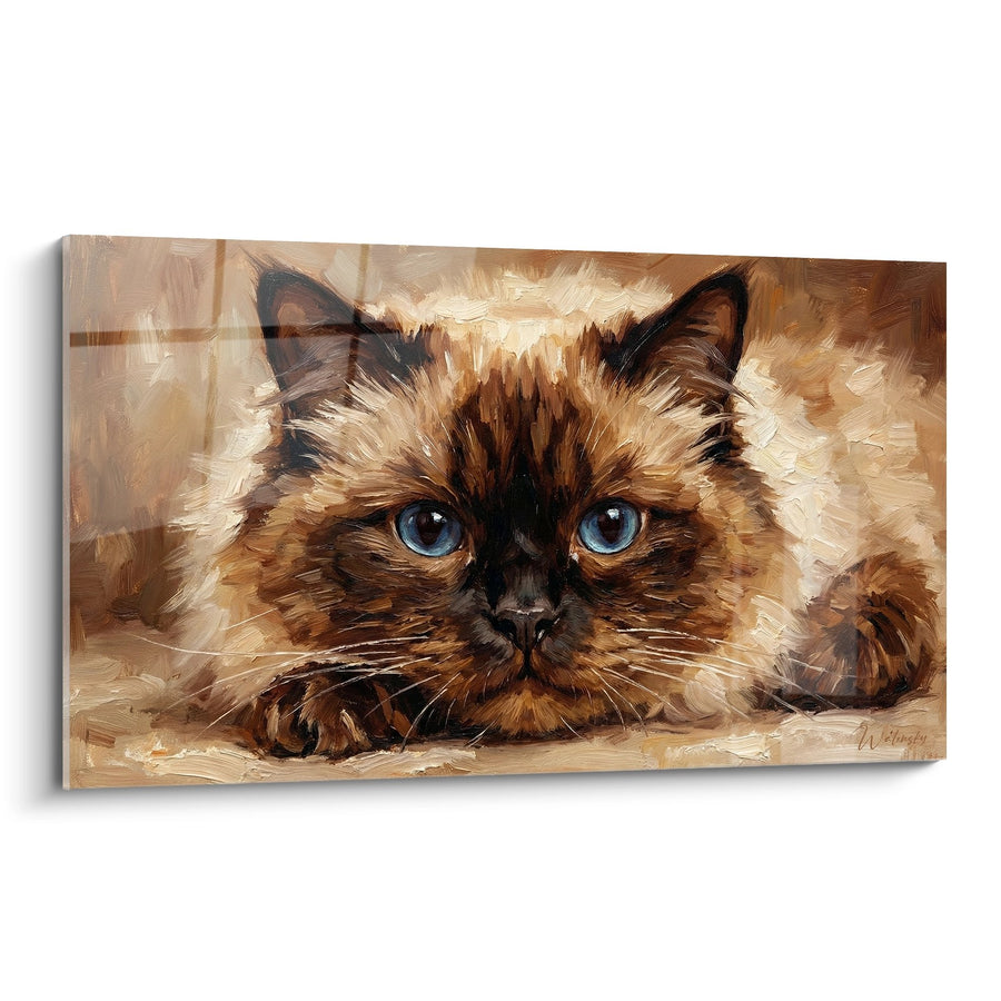 Tableau Chat Himalayan Peluche - Portrait Doux et Soyeux - Edition chat Himalayan