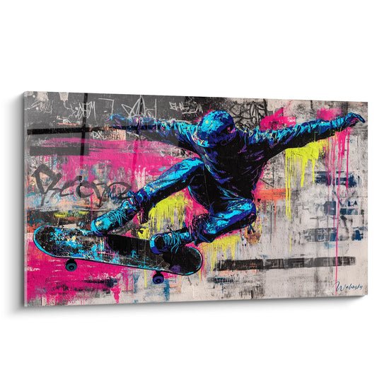 Cuadro Skater Arte Urbano - Urban Freestyle - Edición Skateboard