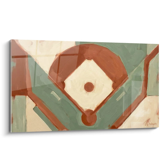 Obraz Boisko Baseballowe - Artystyczna Widok Z Powyżej - Edycja Baseball
