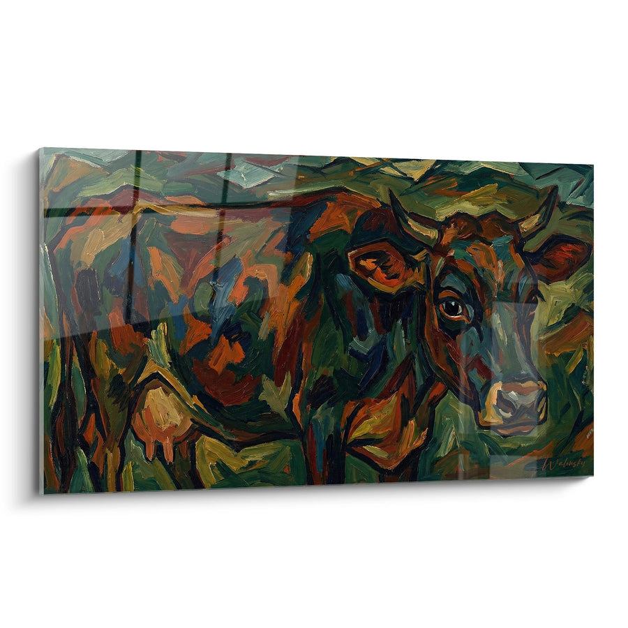 Tableau Vaches Expressionnistes - Regards Bovins - Edition Vosges