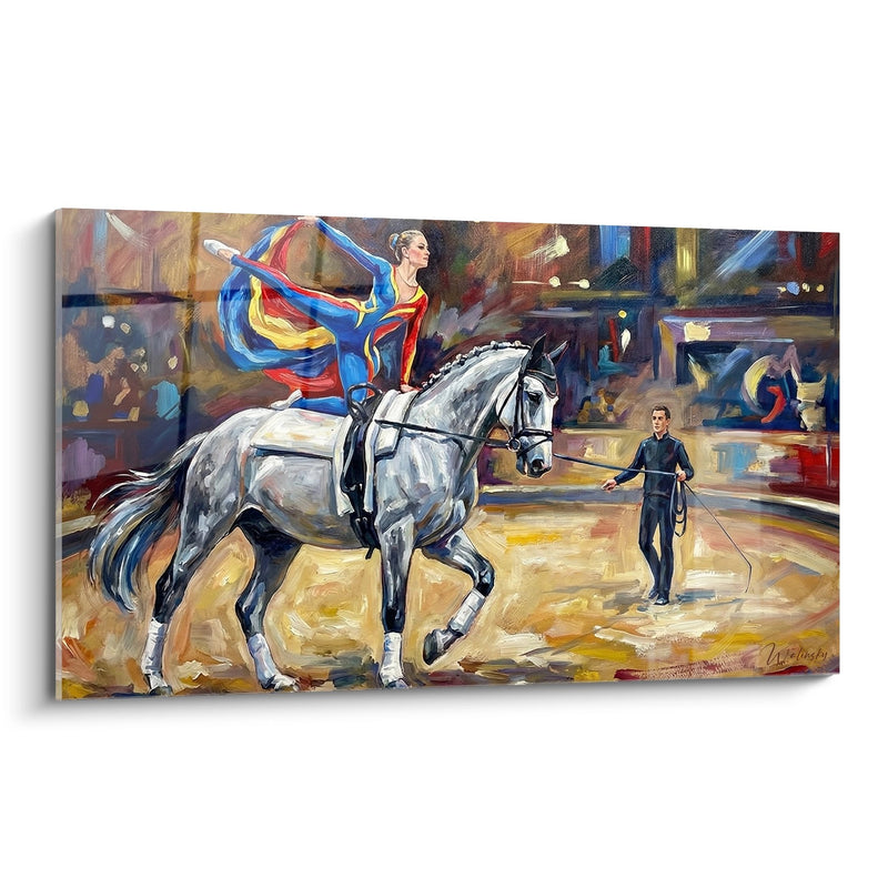 Vaulting Horse Painting - Artistic Dressage Performance - Equestrian Edition