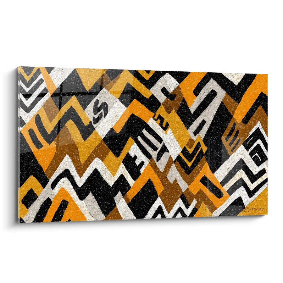Tableau Motifs Géométriques - Énergie Tribale - Edition Africain abstrait