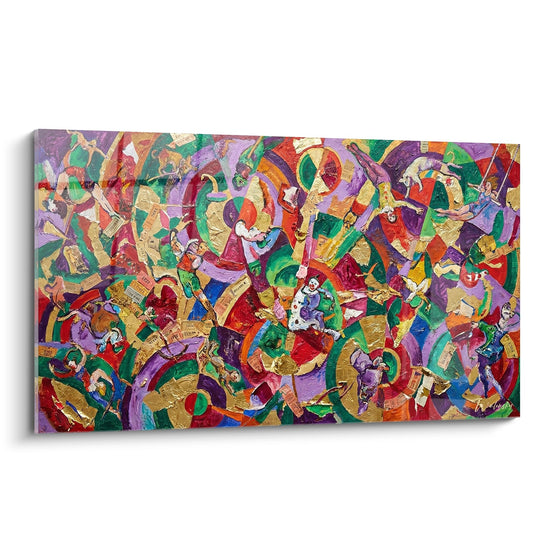Multicolor Abstract Painting - Color Symphony - Circus Edition