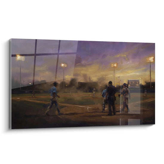 Obraz Baseballu Nocą - Mecz pod Reflektorem - Edycja Baseball