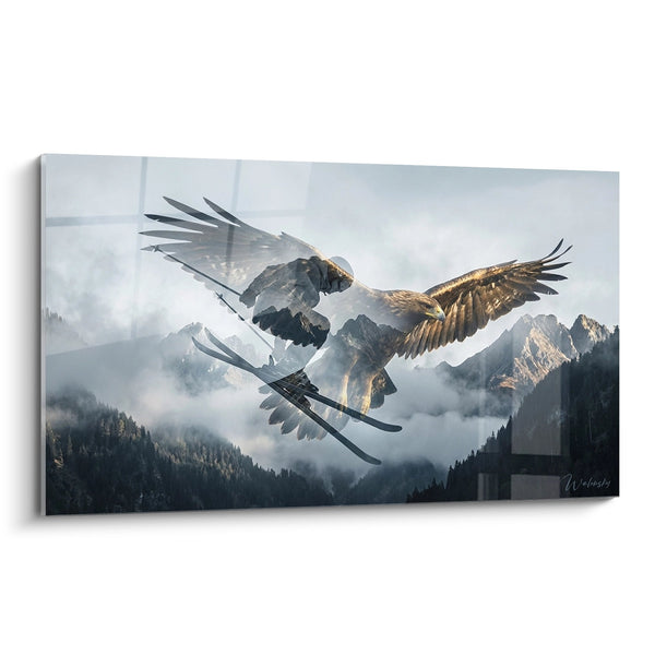 Tableau Aigles Skieurs - Liberté des Cimes - Edition Ski