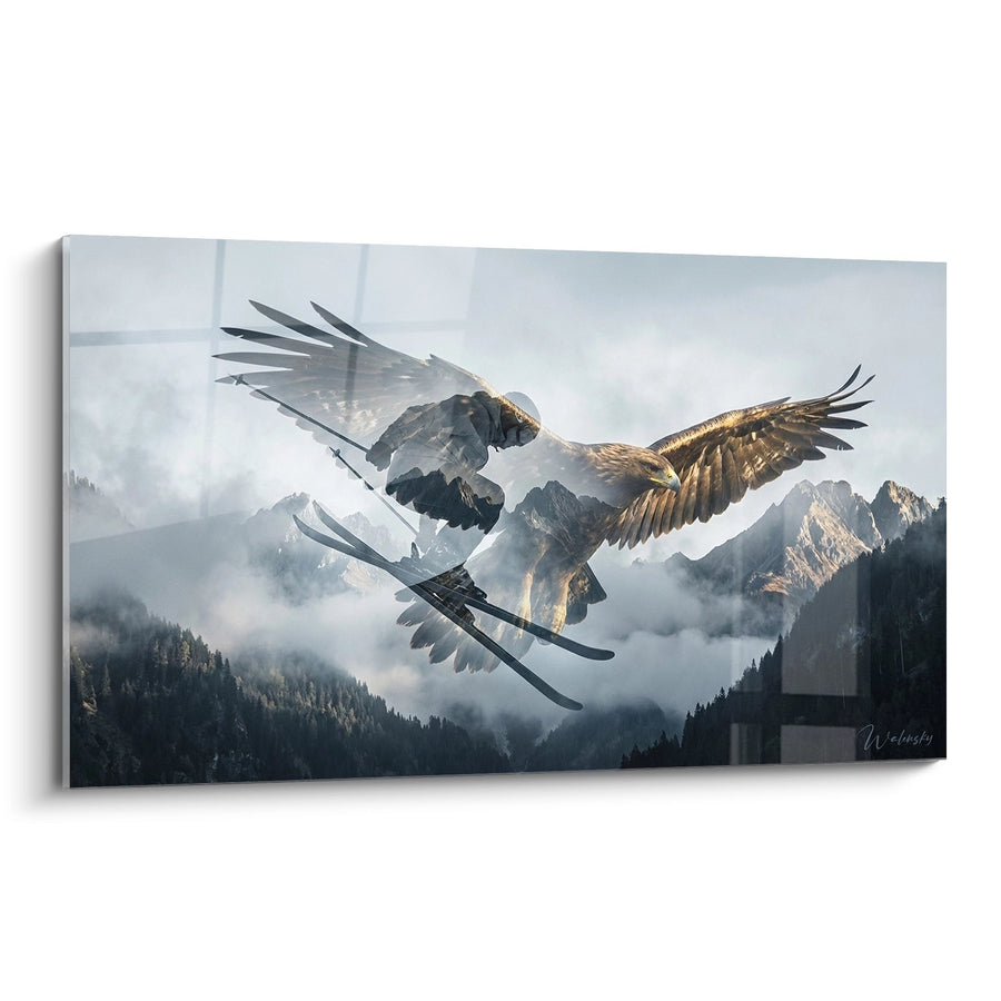 Tableau Aigles Skieurs - Liberté des Cimes - Edition Ski