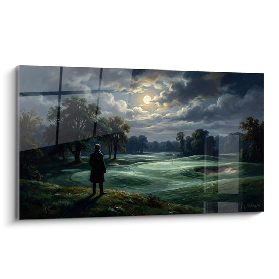 Tableau Golf Nocturne - Contemplation sous la Lune - Edition Golf