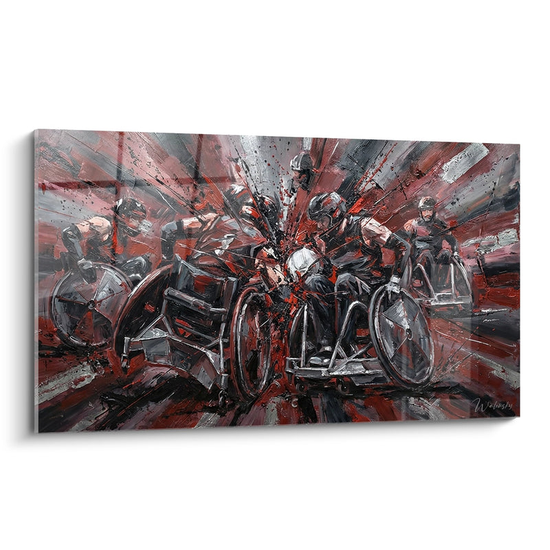 Disability Sports Running Painting - Paralympic Speed - Paralympic Edition