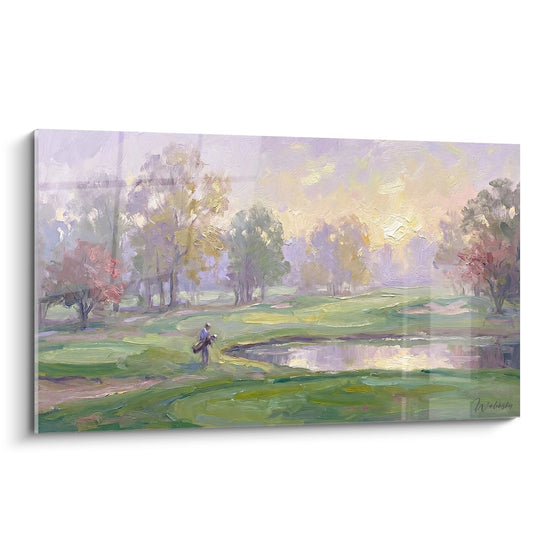 Tableau Parcours de Golf Impressionniste - Matinée Paisible - Edition Golf
