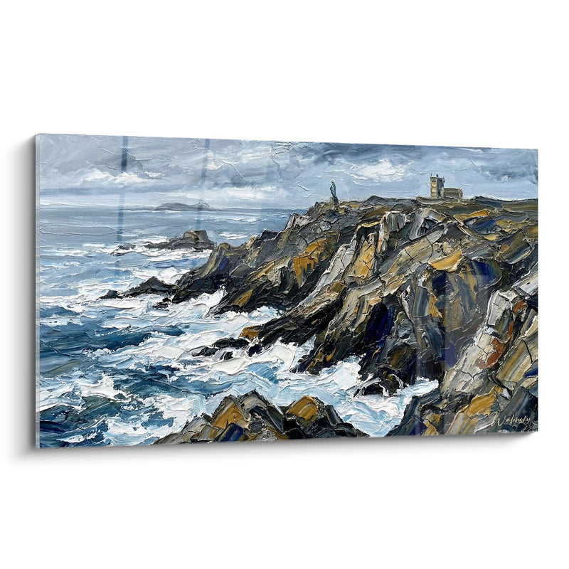 Tableau Côte Bretonne - Falaises et Phare de l'Océan - Edition Bretagne