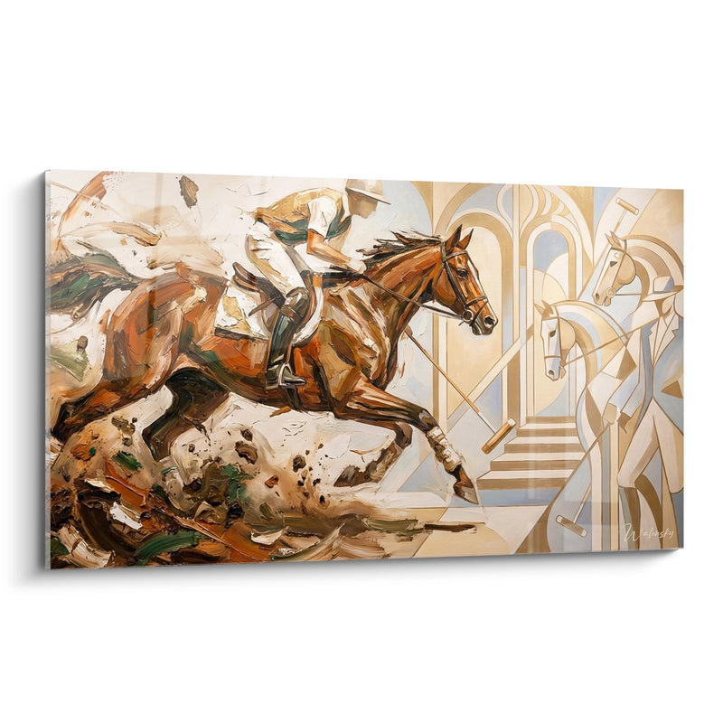Polo Rider Painting - Dynamic Action - Polo Edition