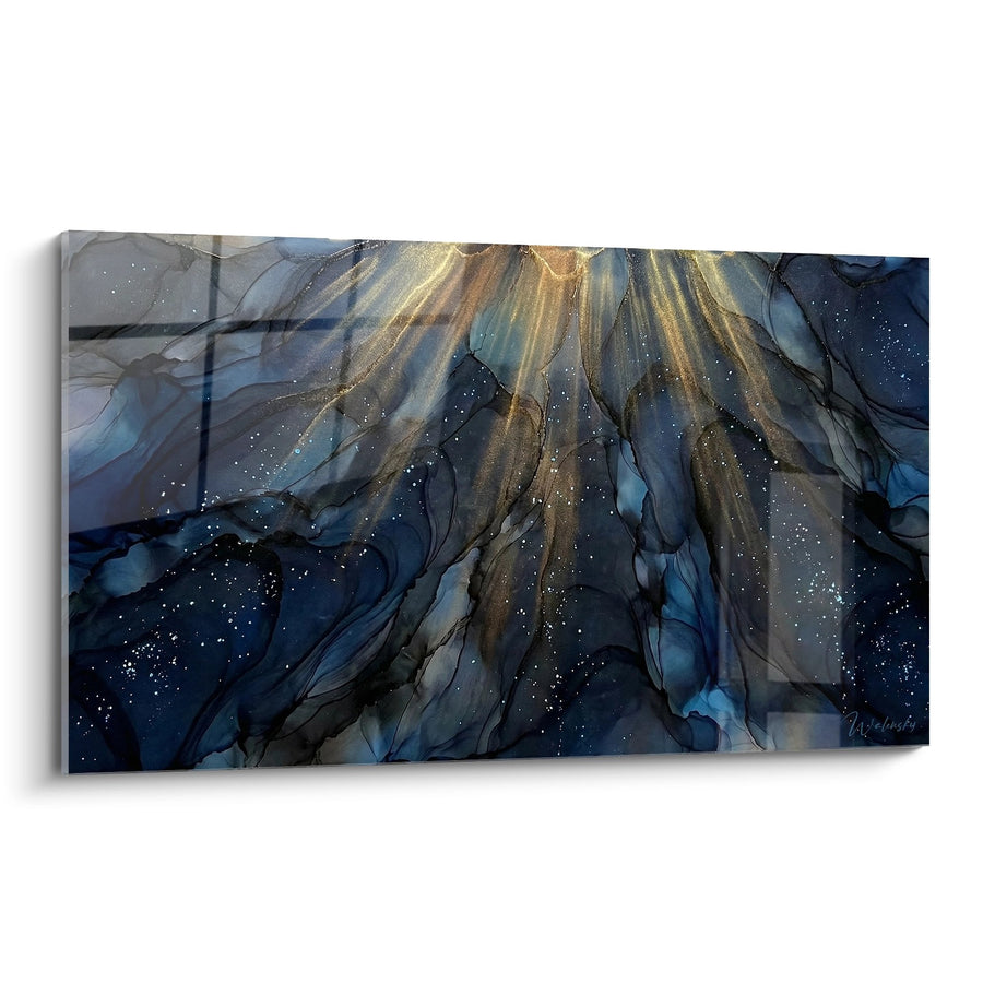 Tableau Abstrait Marin - Profondeurs Océaniques - Edition plongée sous-marine
