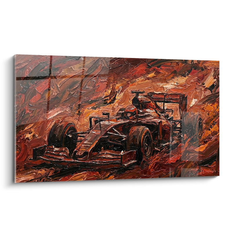 Red F1 Single-Seater Painting - Passion Speed - Formula 1 Edition