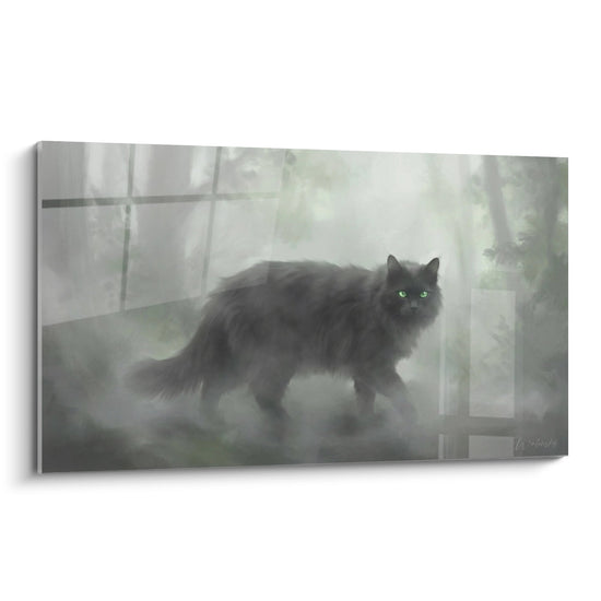 Cuadro Gato Nebelung Misterioso - Mirada Esmeralda - Edición gato Nebelung