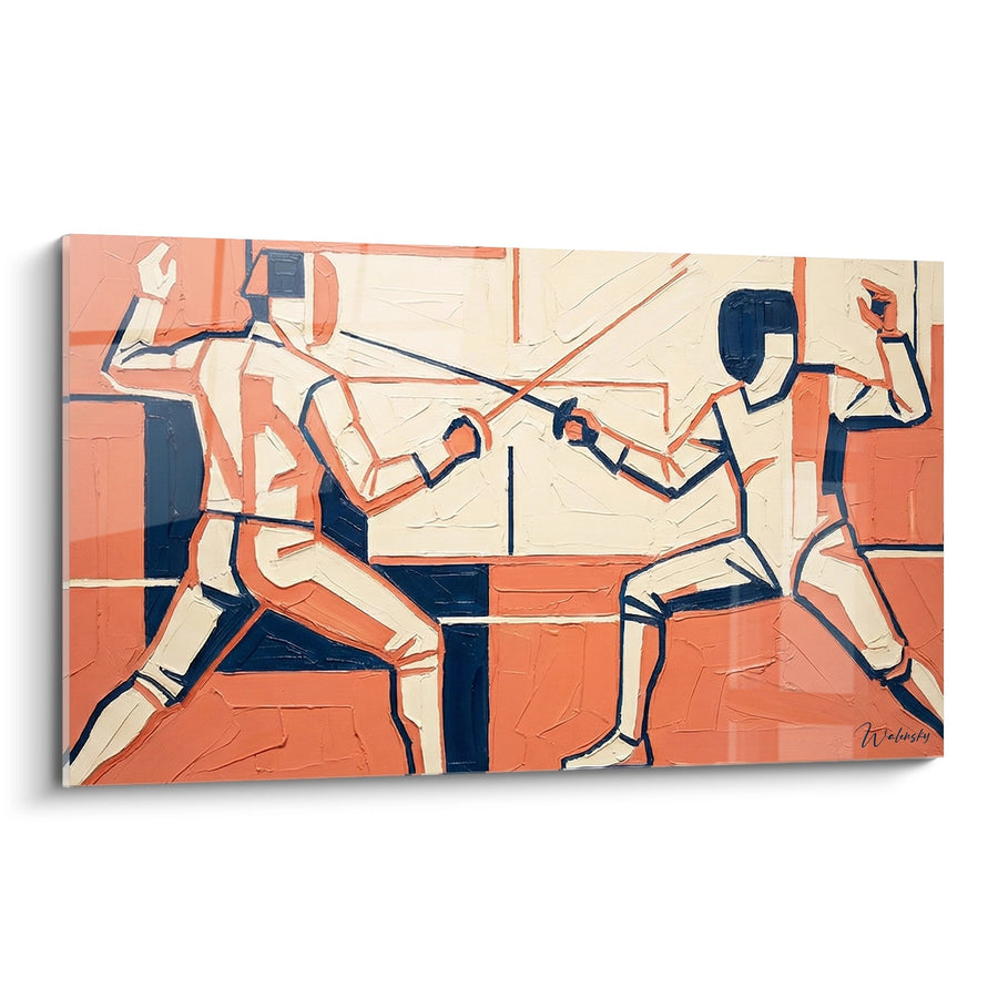 Fencing Artwork - Contemporary Duel - Fencing Edition