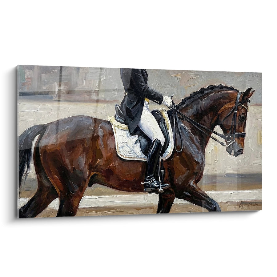 Tableau Cavalier en Dressage - Élégance Équestre - Edition équitation