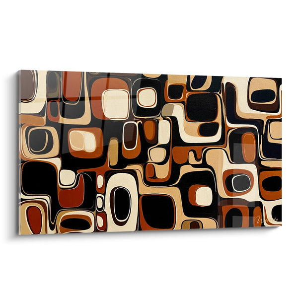 Geometrische Formen Gemälde - Afrikanisches Mosaik - Afrikanische abstrakte Edition