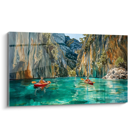 Tableau Kayak Gorges du Verdon - Aventure Turquoise - Edition Gorges du Verdon