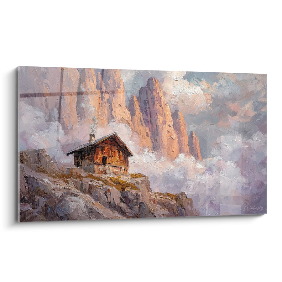 Tableau Chalet de Montagne - Refuge dans les Dolomites - Edition Les Dolomites