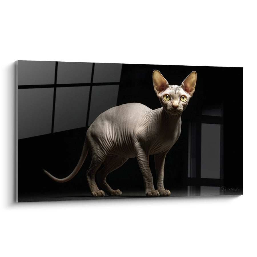 Cuadro Gato Esfinge Elegante - Majestad Felina - Edición gato esfinge