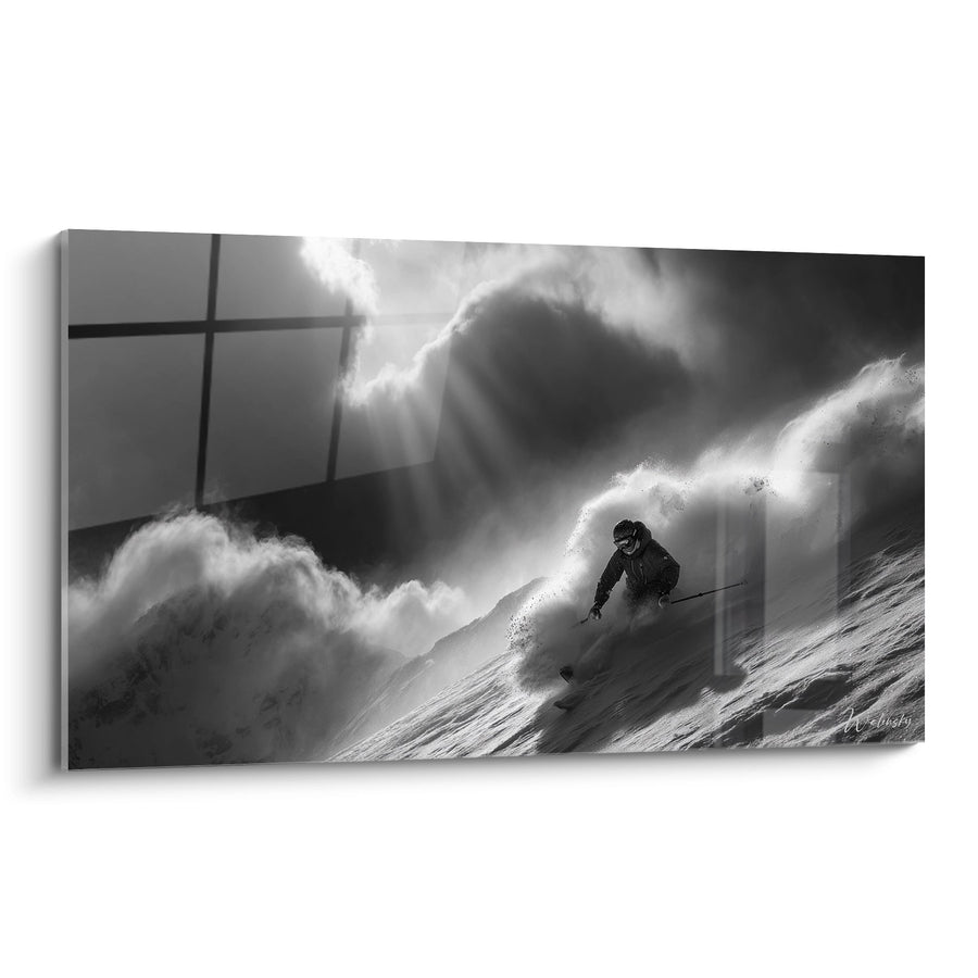 Tableau Skieur Montagne - Virages Extremes - Edition Ski