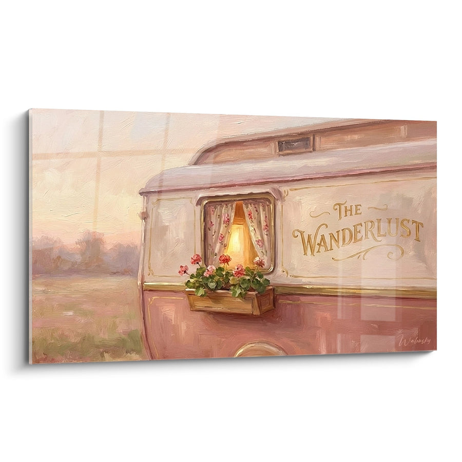 Tableau Caravane Vintage - The Wanderlust - Edition Cirque