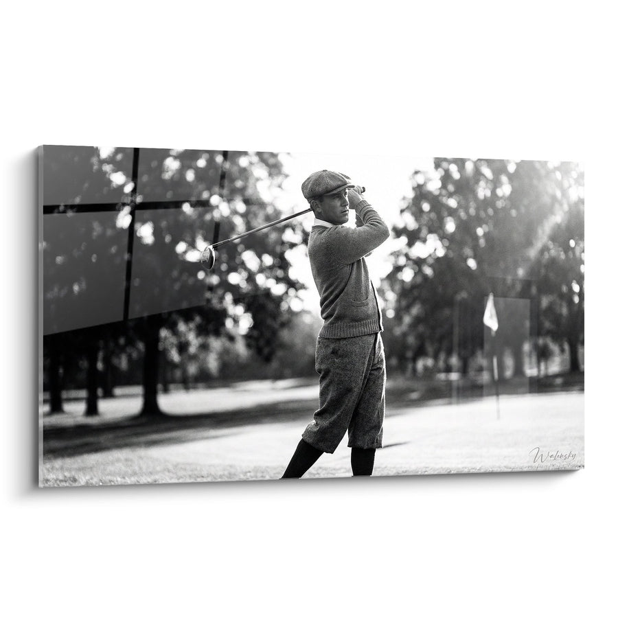Tableau Golfeur Vintage - Swing Classique en Noir et Blanc - Edition Golf