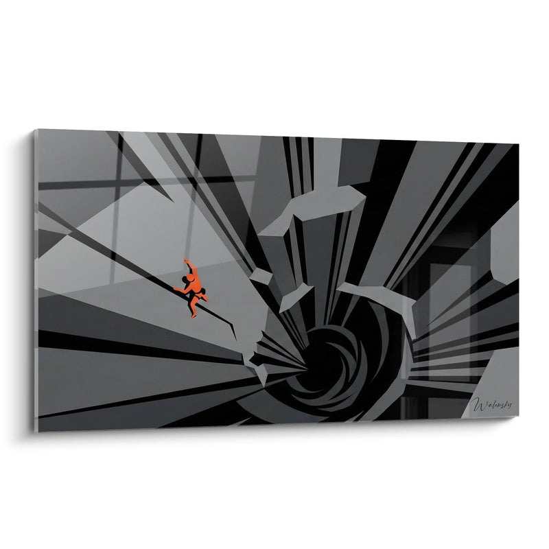 Abstract Climbing Wall Art - Geometric Vertigo - Climbing Edition