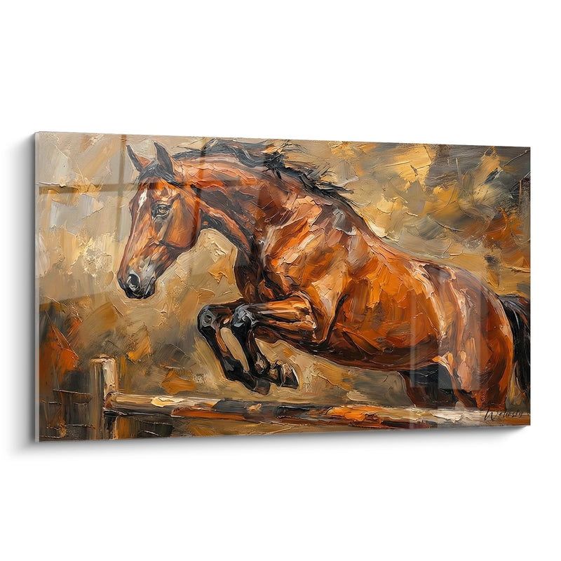 Galloping Horse Painting - Wild Movement - Equestrian Edition