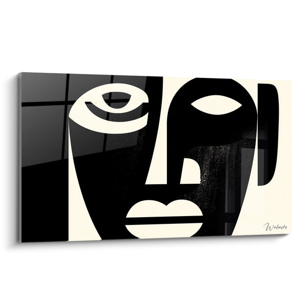 Cuadro Máscaras Africanas - Dualidad Moderna - Edición Arte Tribal Africano