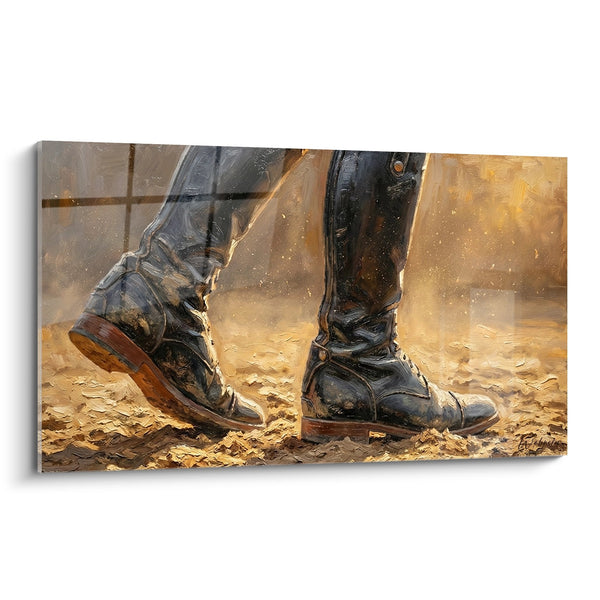 Tableau Bottes d'Équitation - Passion du Cavalier - Edition équitation