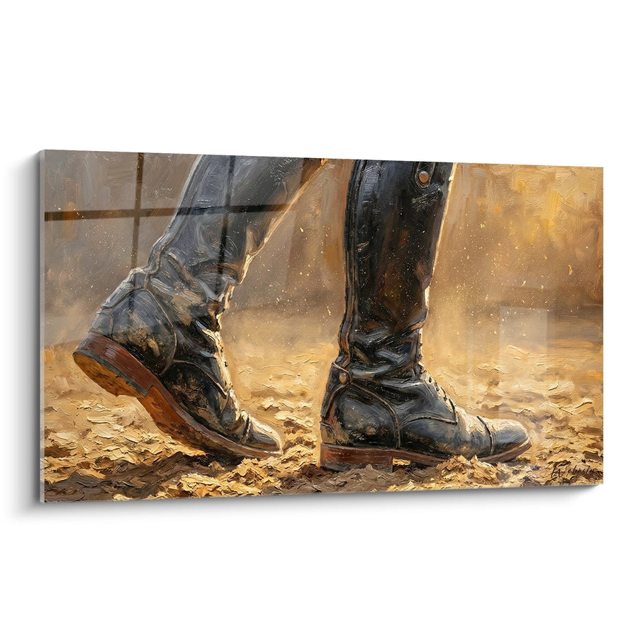 Tableau Bottes d'Équitation - Passion du Cavalier - Edition équitation