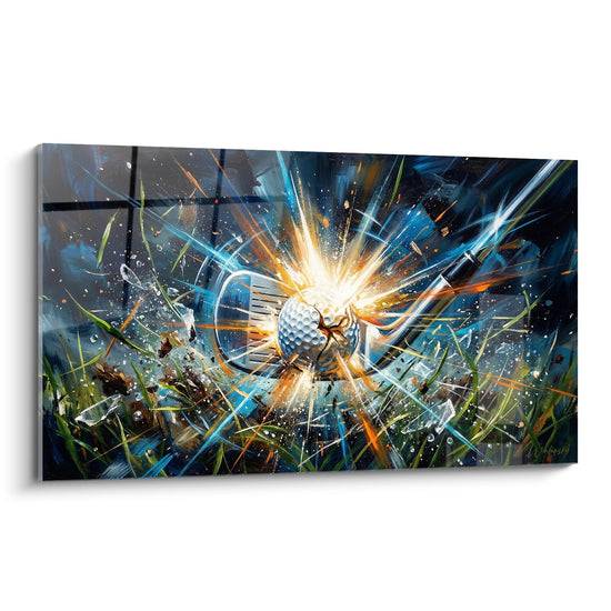 Tableau Balle de Golf Impact - Explosion d'Energie - Edition Golf