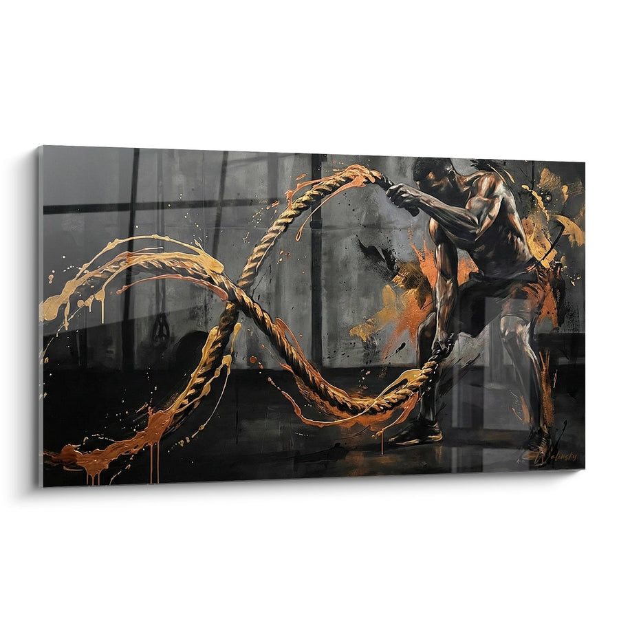 Tableau Crossfit Corde Ondulatoire - Battle Rope Power - Edition Crossfit