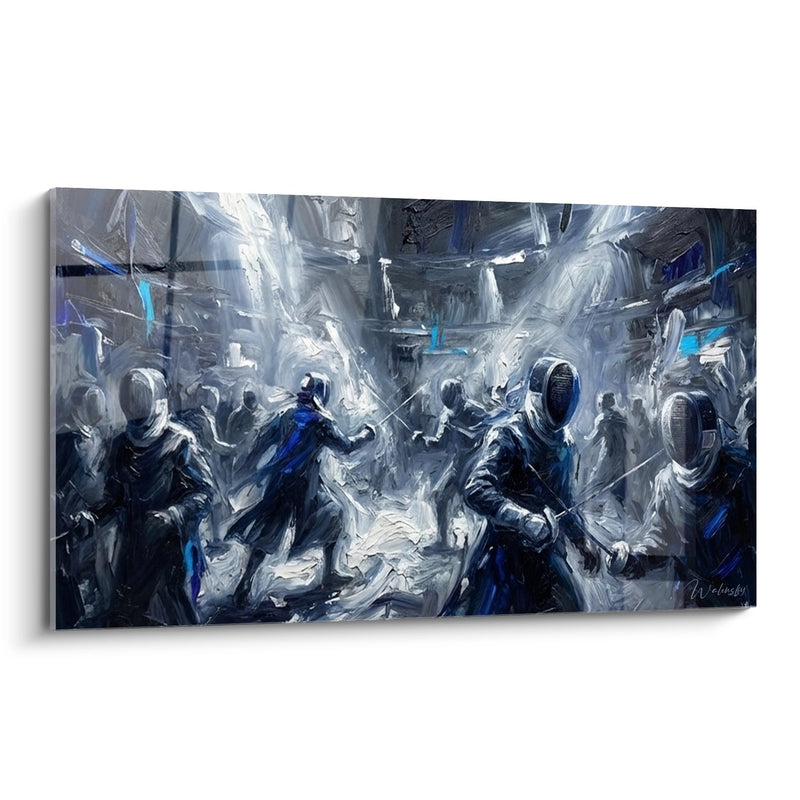 Tableau Combat d'Escrime Épique - Duel des Maîtres - Edition Escrime