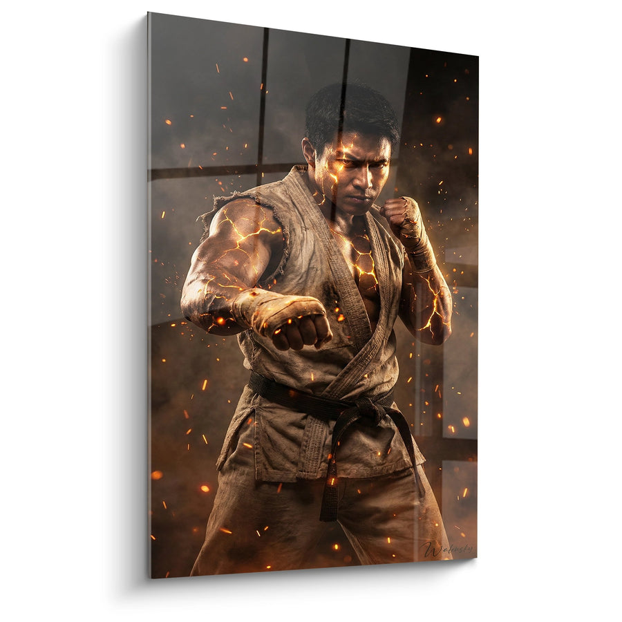 Tableau Karatéka Puissance - Guerrier de Feu - Edition Karaté