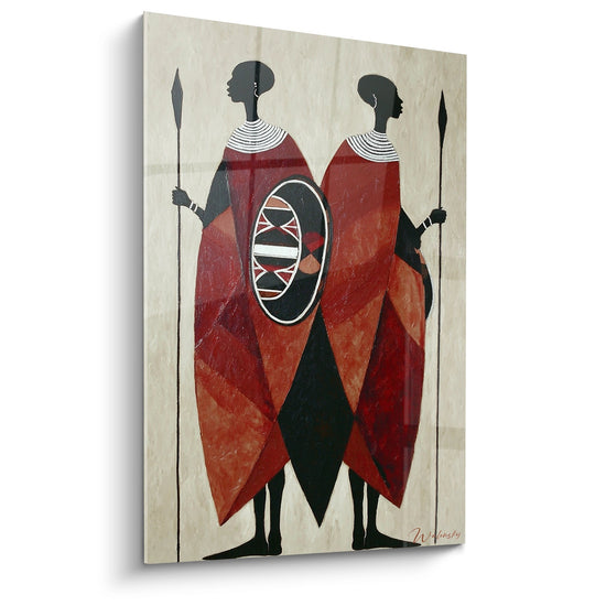 Guerrieri Masai di Tableau - Custodi della Tradizione - Edizione Cultura Africana