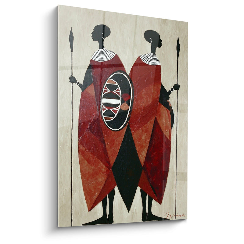 Maasai Warriors Painting - Guardians of Tradition - African Culture Edition