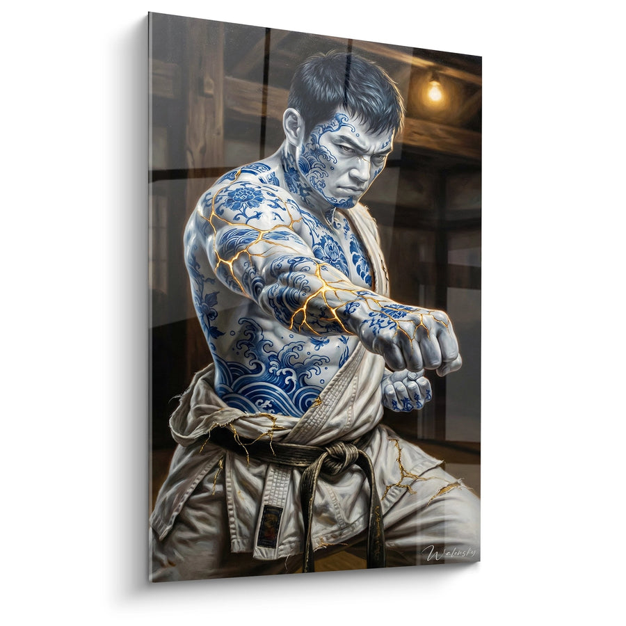 Tableau Karatéka Tatoué - Dragon de Porcelaine - Edition Karaté