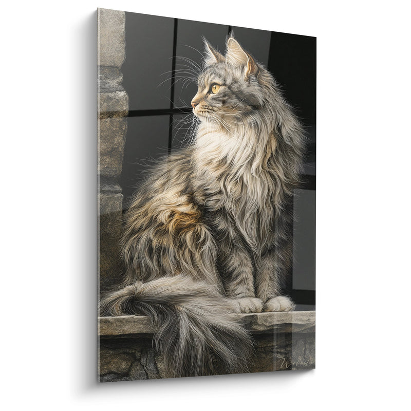 Tableau Chat Sibérien Majestueux - Noble Regard - Edition chat Sibérien