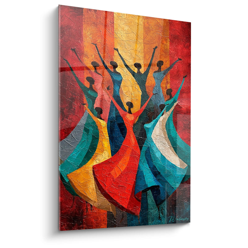 African Dancers Painting - Celebration in Motion - African Dance Edition