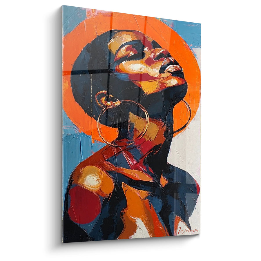 Tableau Portrait Africain - Mélodie Silencieuse - Edition Visage africain