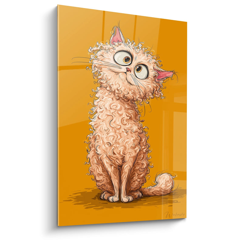 Tableau Chat Selkirk Rex Bouclé - Regard Tendre - Edition chat Selkirk Rex