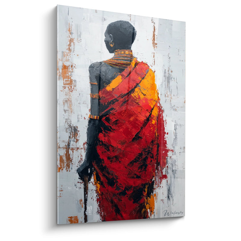 African Woman Painting - Tradition and Modernity - African Culture Edition