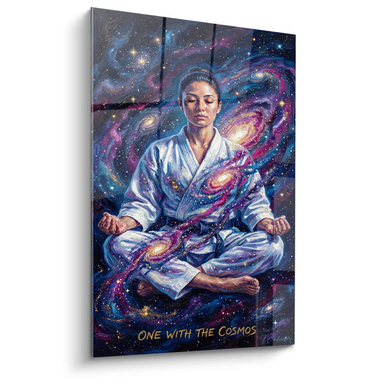Cosmic Meditation Painting - One With The Cosmos - Karate Edition